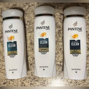 3 Brand New Pantene Classic Clean Shampoo 12.6oz each.